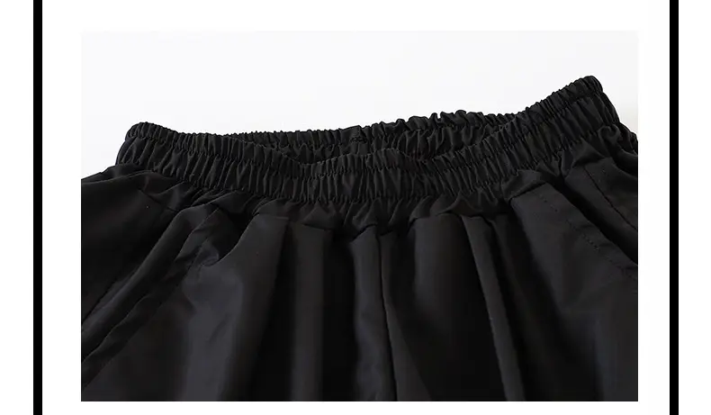 Girls Japanese Hip Hop Dance Shorts Black Cotton — feature 20