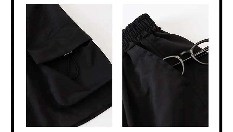 Girls Japanese Hip Hop Dance Shorts Black Cotton — feature 21