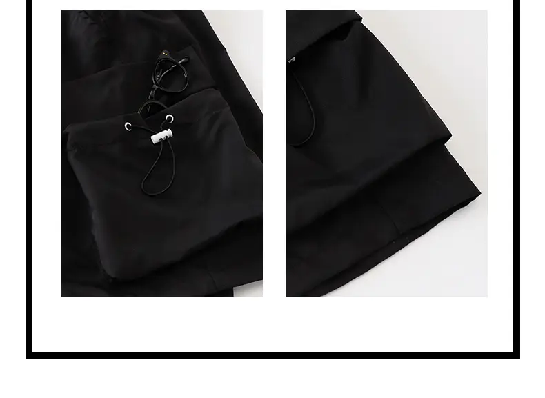 Girls Japanese Hip Hop Dance Shorts Black Cotton — feature 22
