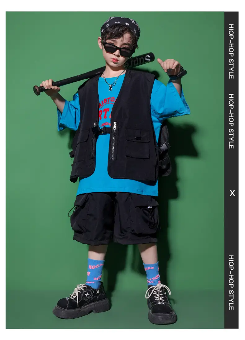 Girls Japanese Hip Hop Dance Shorts Black Cotton — feature 9