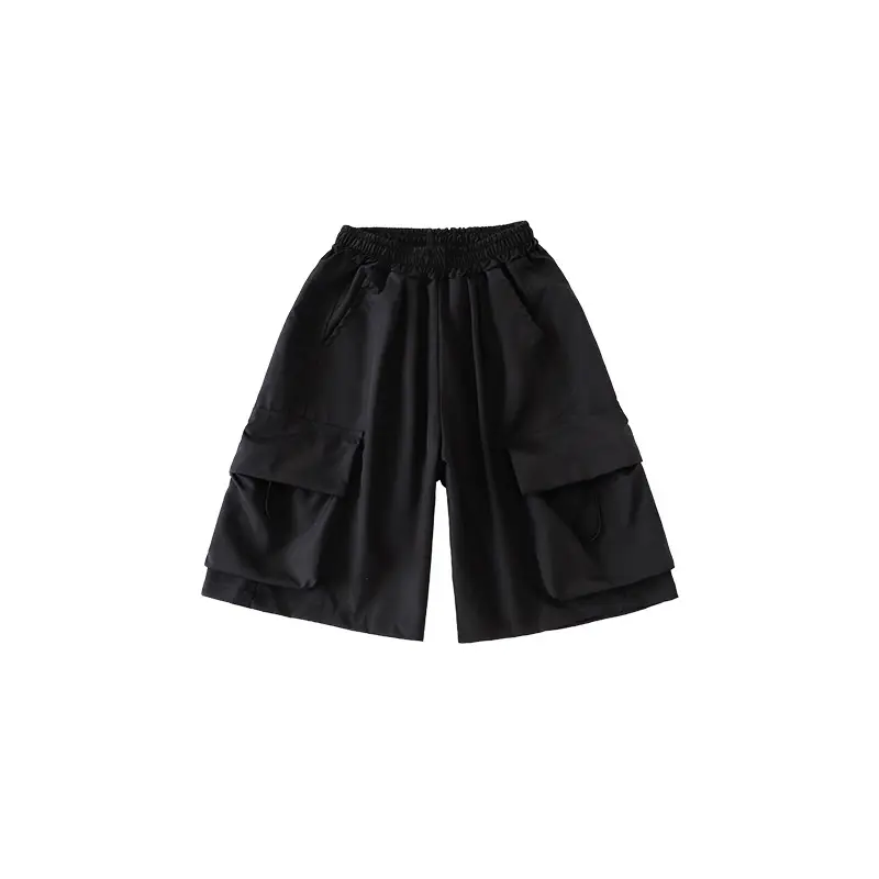 Girls Japanese Hip Hop Dance Shorts Black Cotton - Image 3