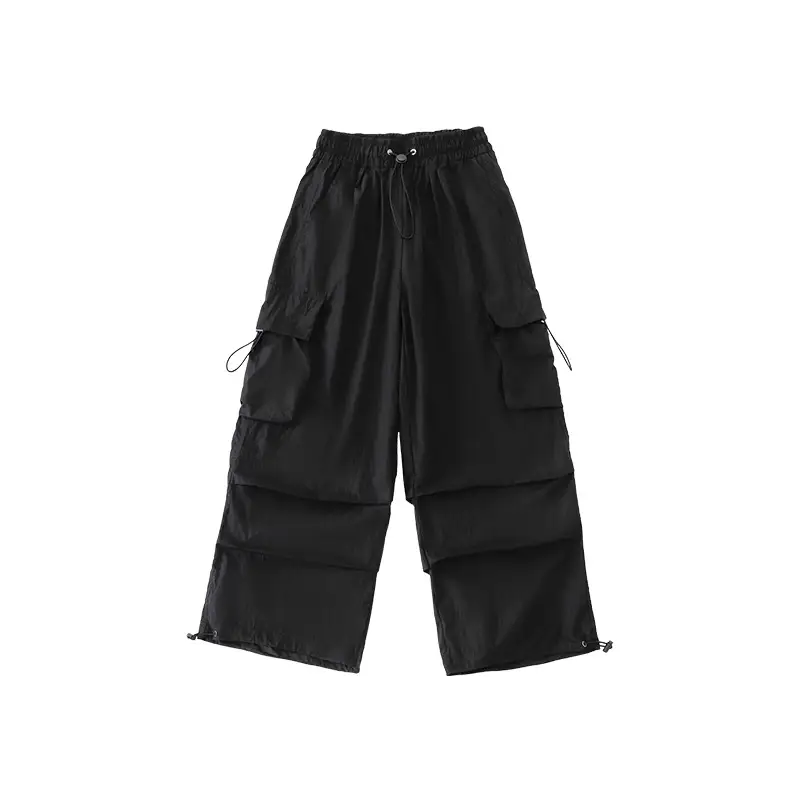 Girls Japanese Hip Hop Dance Shorts Black Cotton - Image 4