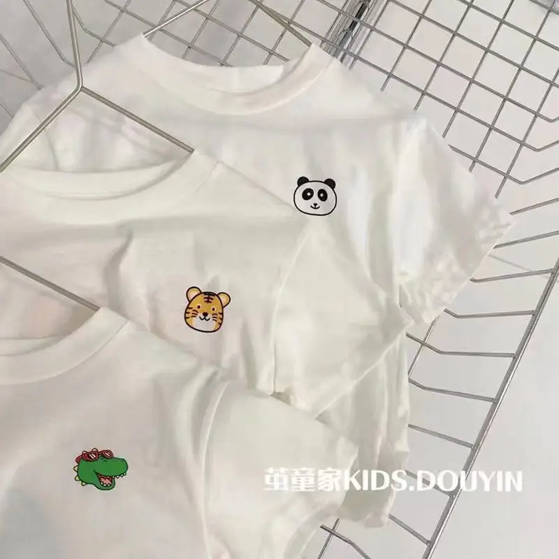 Boys Cotton Tiger Print Short Sleeve T-Shirt - Image 5