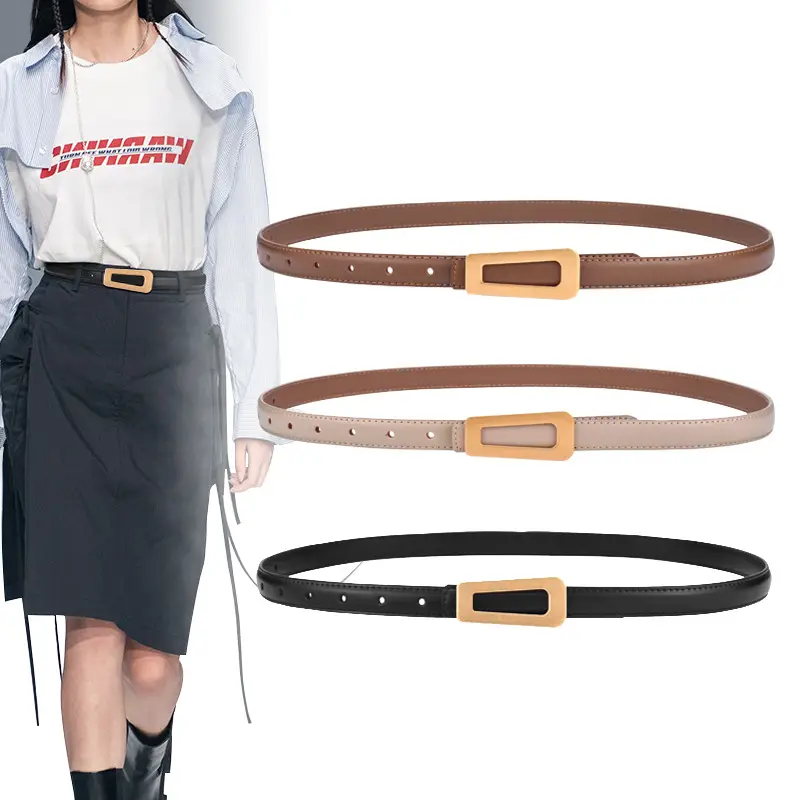 Women Genuine Leather Belt Retro Korean Style Casual Cowhide Belt - Image 5
