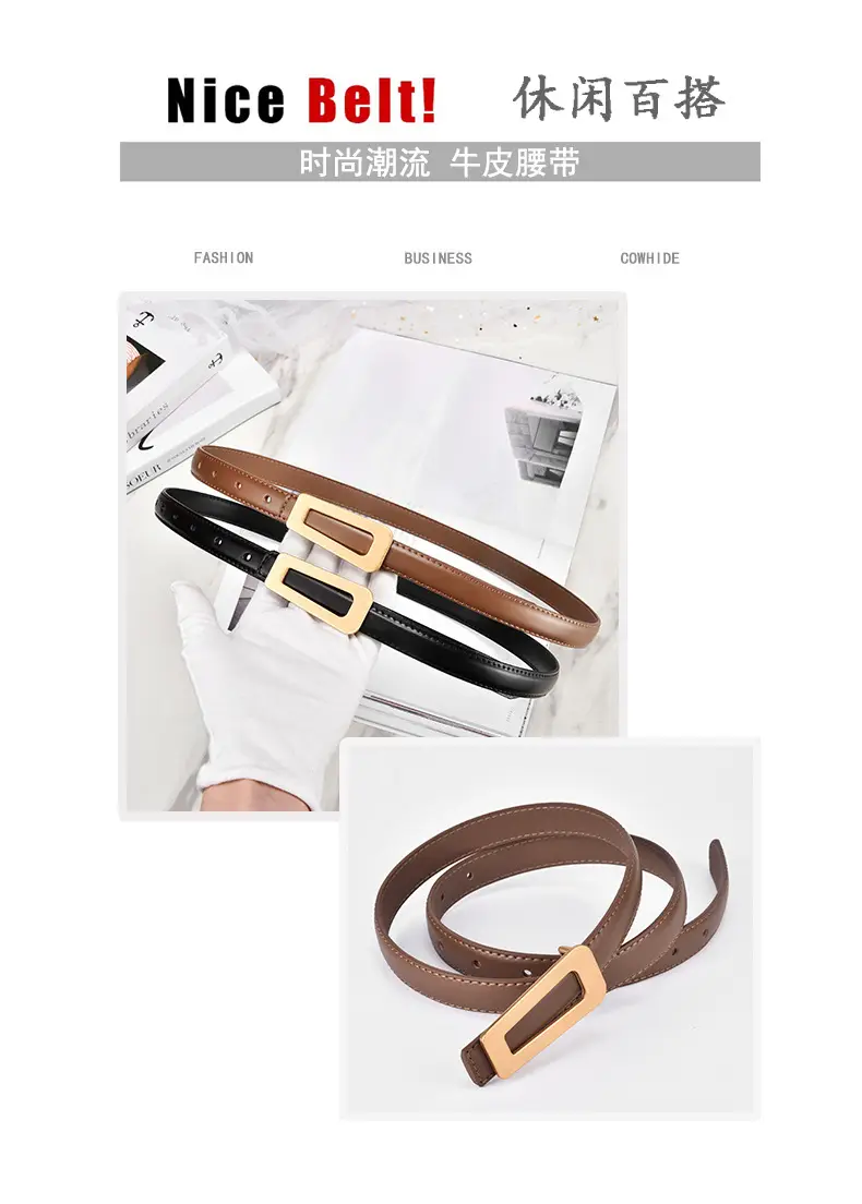 Women Genuine Leather Belt Retro Korean Style Casual Cowhide Belt β feature 4