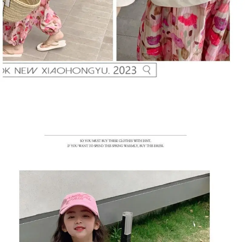 Korean Girl's 2Pc Printed Cotton Suit Summer 2023 — feature 5