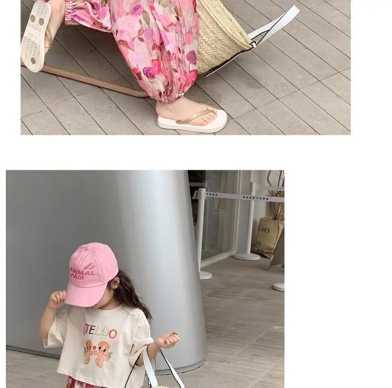 Korean Girl's 2Pc Printed Cotton Suit Summer 2023 — feature 9