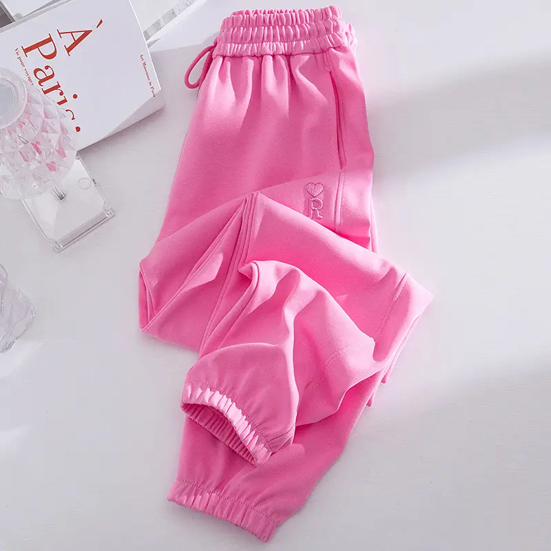 Girls Purple Sweatpants 2025 Spring Casual Pants - Image 3