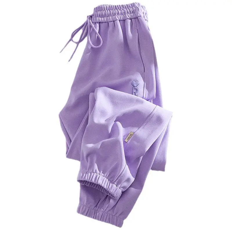 Girls Purple Sweatpants 2025 Spring Casual Pants - Image 5