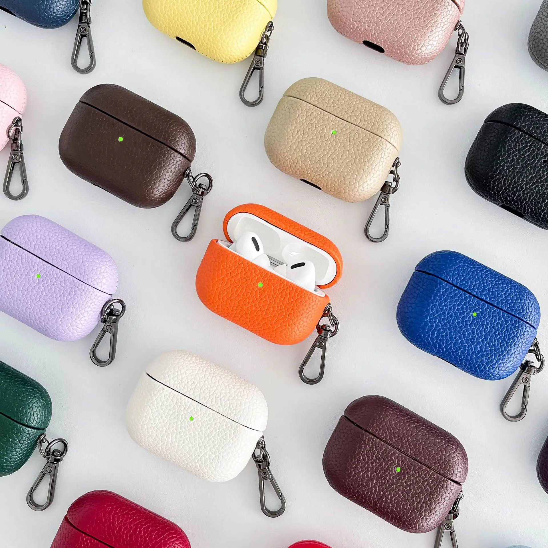 Apple Airpods Pro 2 PU Leather Protective Case — feature 13