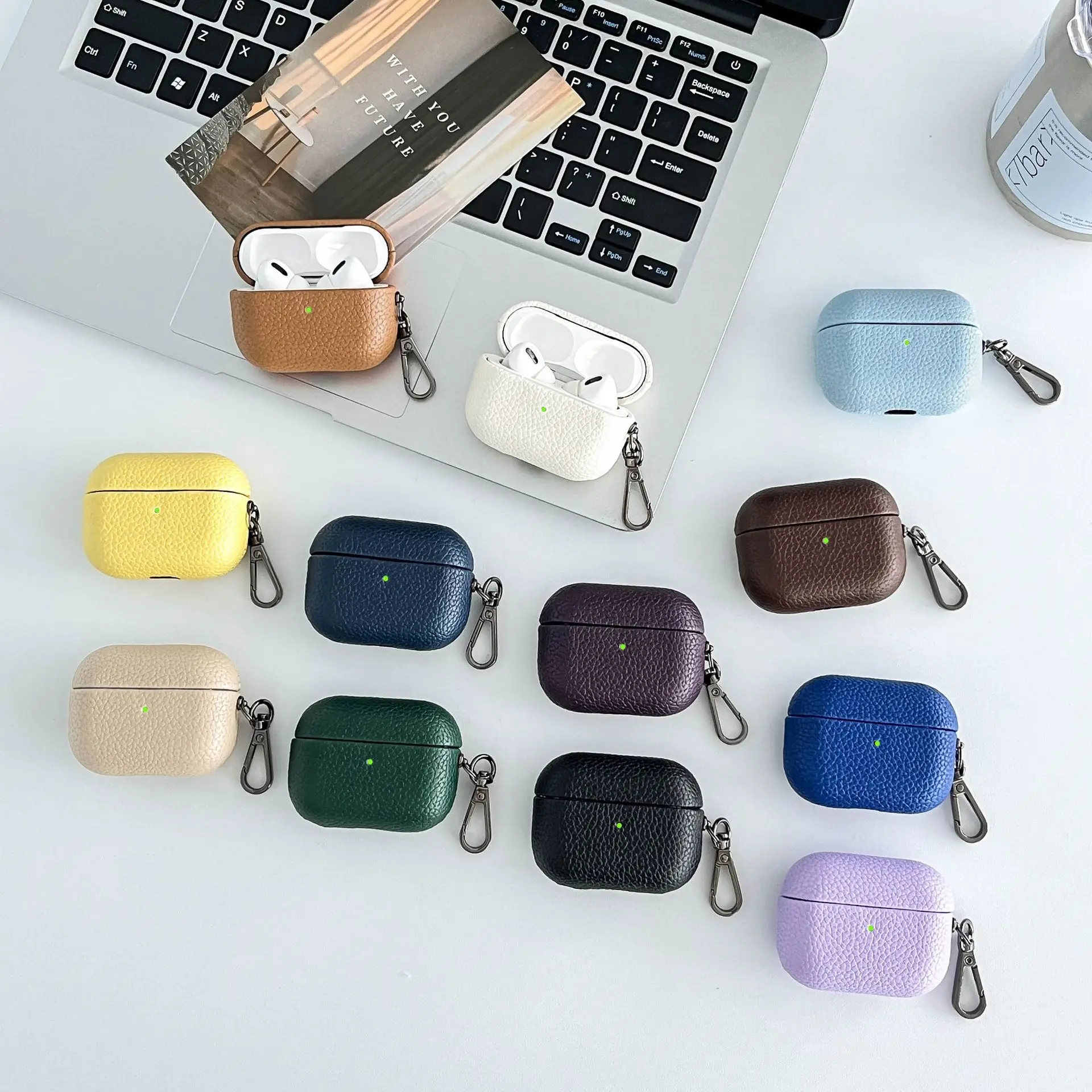 Apple Airpods Pro 2 PU Leather Protective Case — feature 19