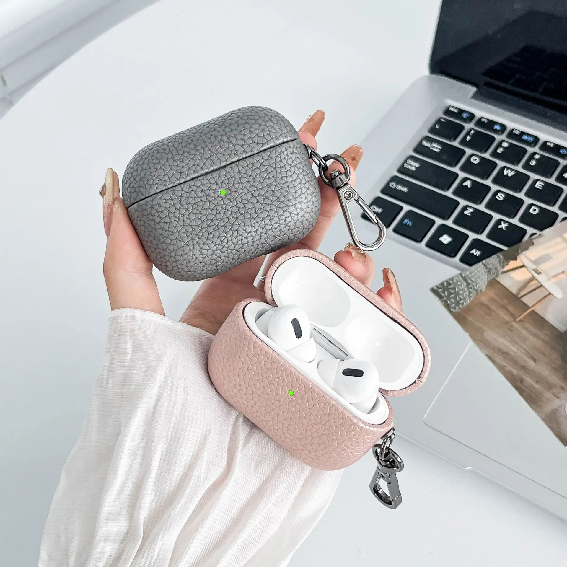 Apple Airpods Pro 2 PU Leather Protective Case — feature 20