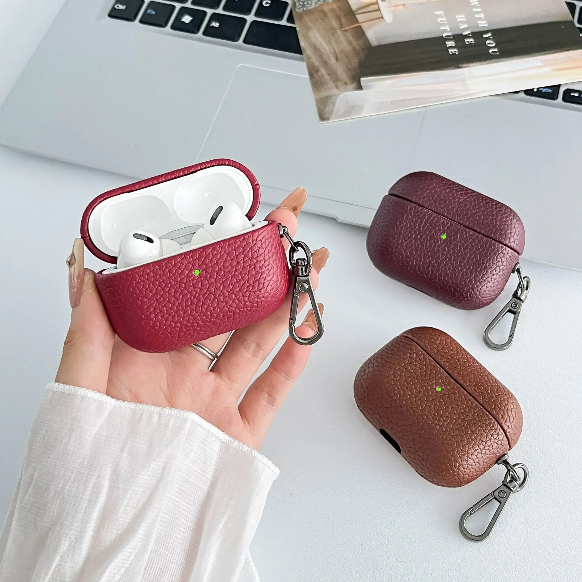 Apple Airpods Pro 2 PU Leather Protective Case — feature 21