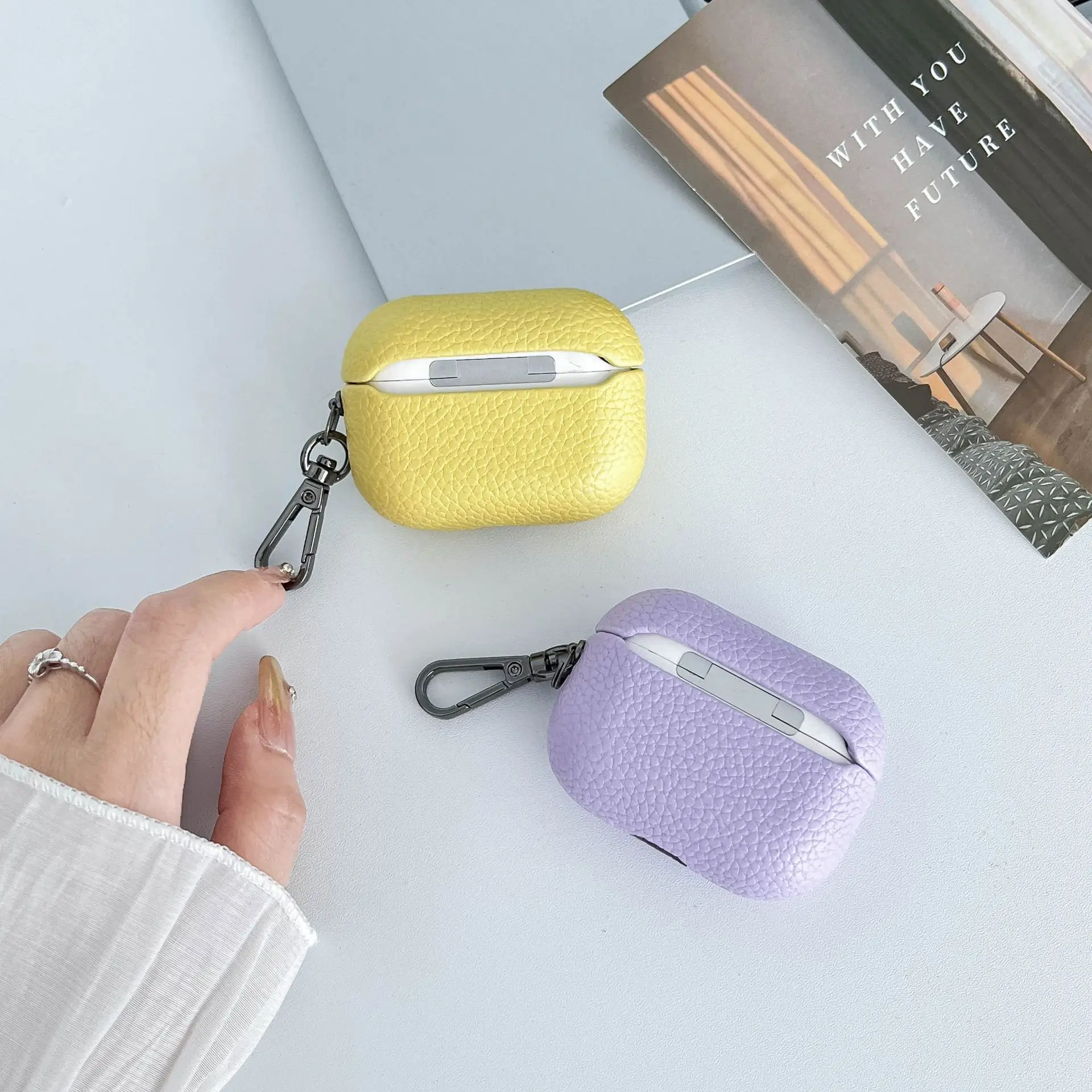 Apple Airpods Pro 2 PU Leather Protective Case — feature 24