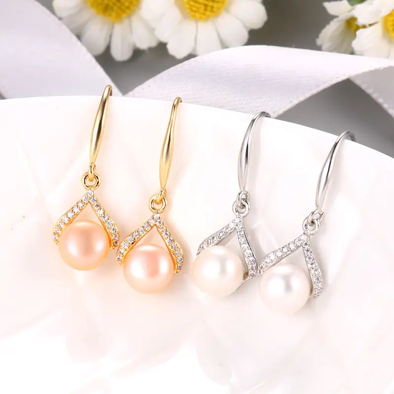Pearl & Diamond Earrings for Women - Image 6