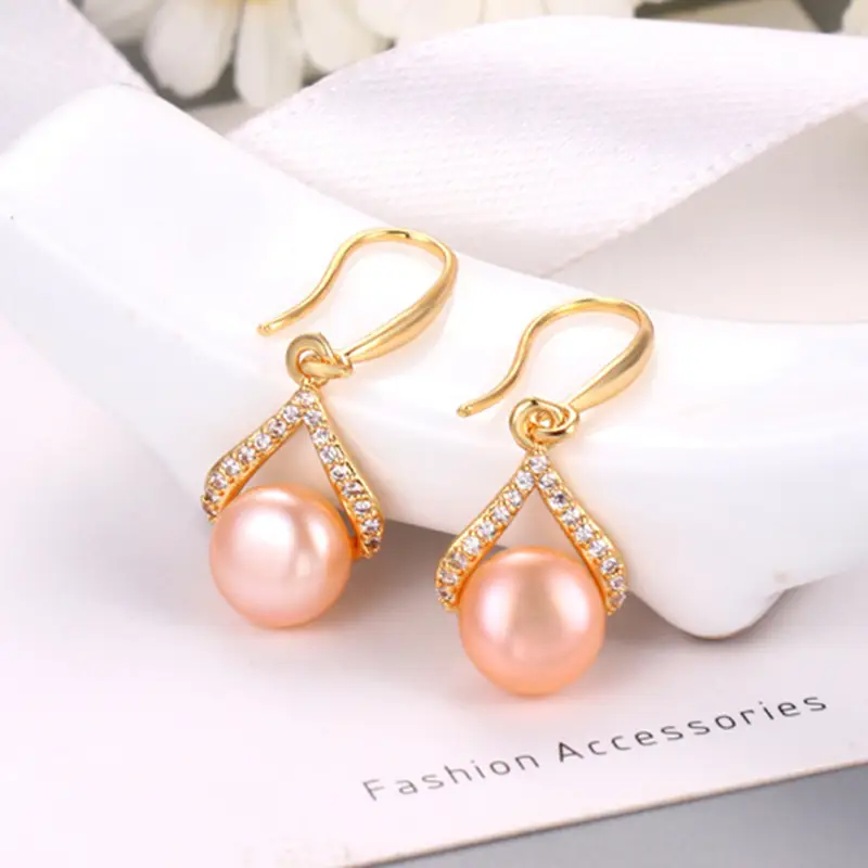 Pearl & Diamond Earrings for Women - Image 7