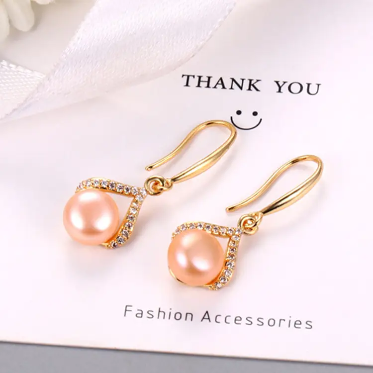 Pearl & Diamond Earrings for Women - Image 2