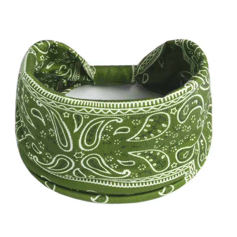 European American Cashew Printed Headband with Elastic Waist - Image 14
