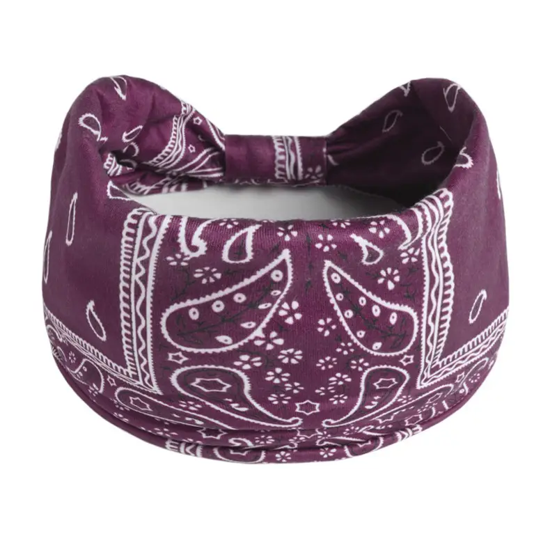 European American Cashew Printed Headband with Elastic Waist — feature 12
