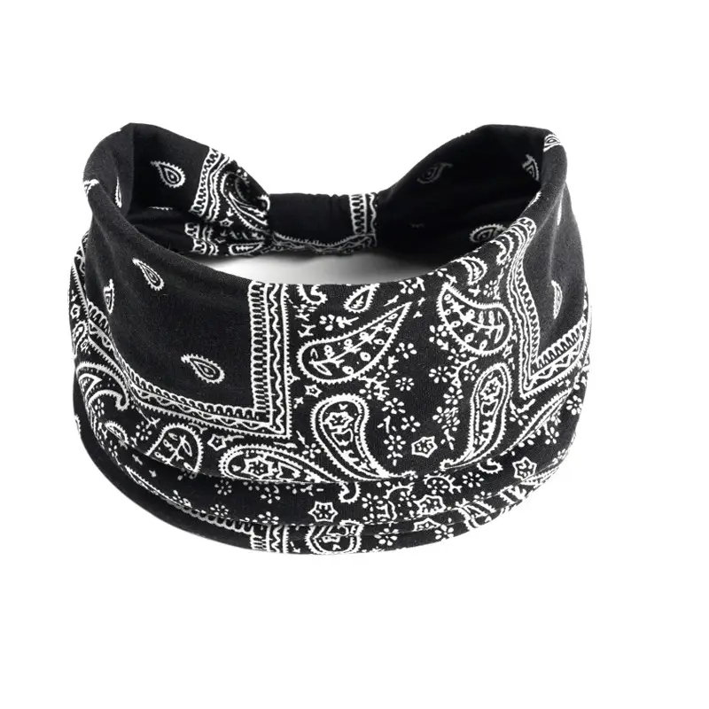 European American Cashew Printed Headband with Elastic Waist — feature 3