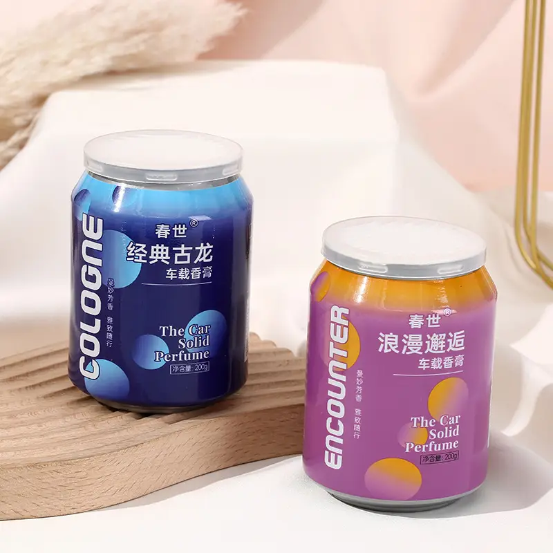 Car Coke Can Fragrance Car Home Can Fragrance Car Air Freshener Ornament Cup Holder Solid Fragrance Balm