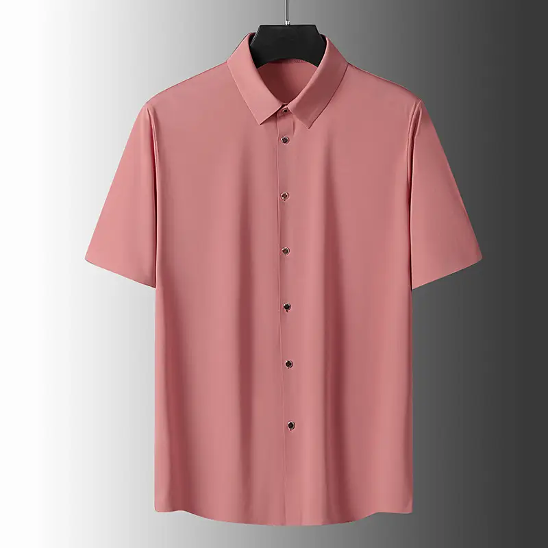 Men's Green Short Sleeve Button Shirt - Image 3