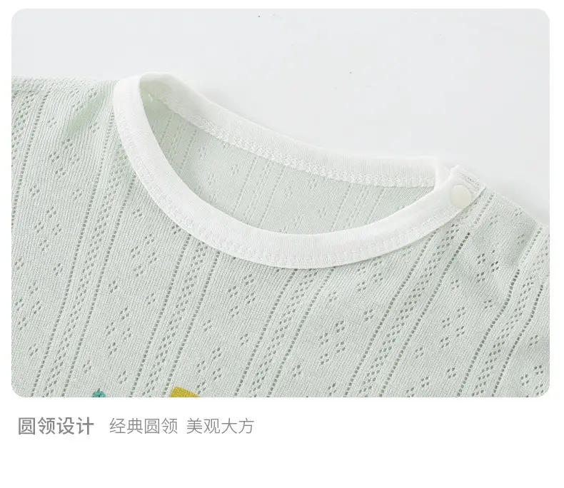 Baby Cotton Short Sleeve Jumpsuit White — feature 21