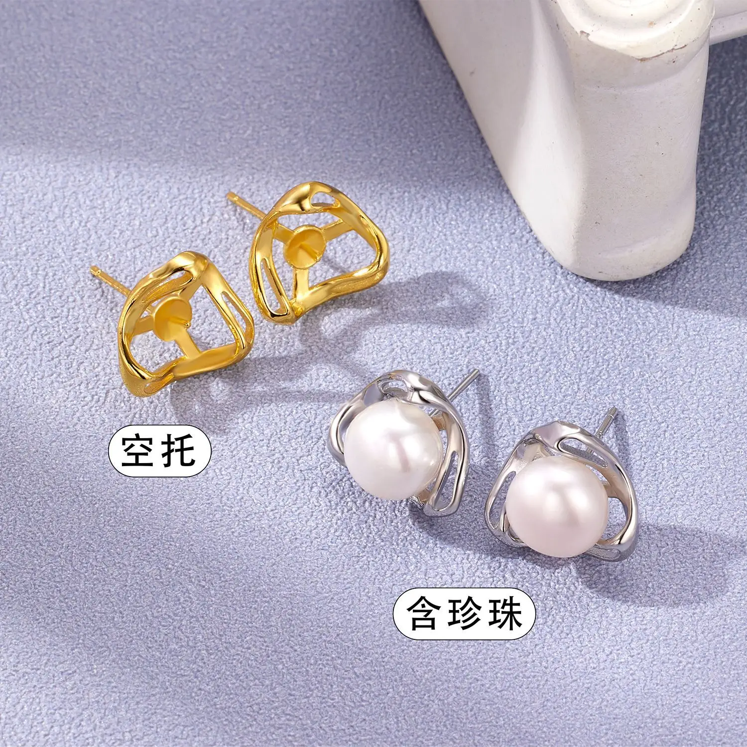 Japanese & Korean Style Pearl Earrings for Women - Image 2