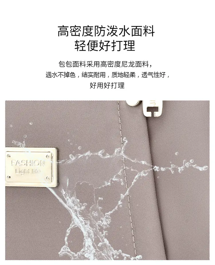 Blue Nylon Shoulder Bag for Women, Light & Fashionable — feature 10