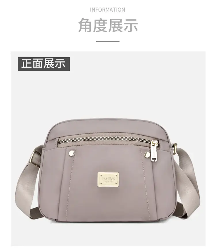 Blue Nylon Shoulder Bag for Women, Light & Fashionable — feature 18