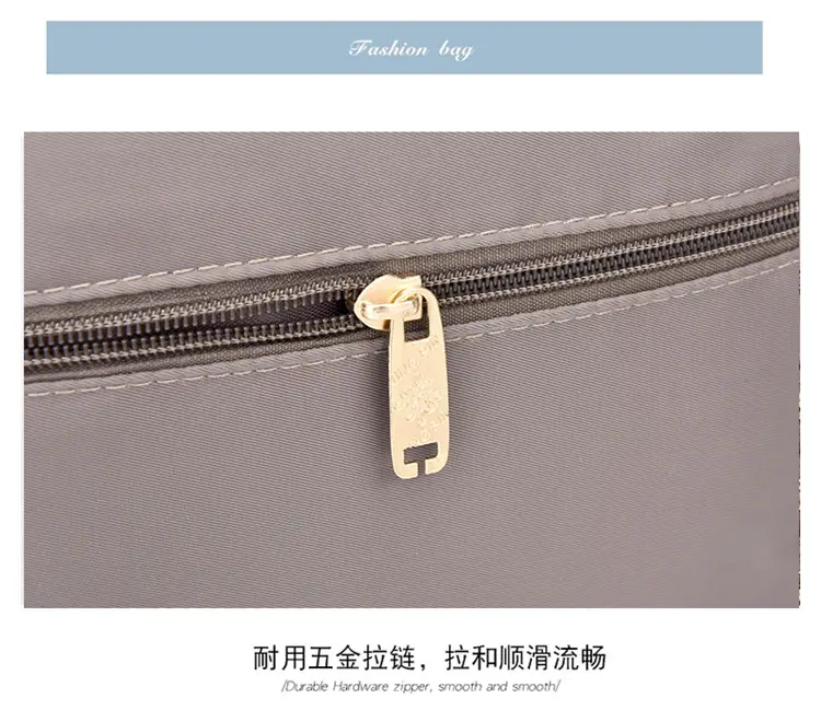 Blue Nylon Shoulder Bag for Women, Light & Fashionable — feature 23