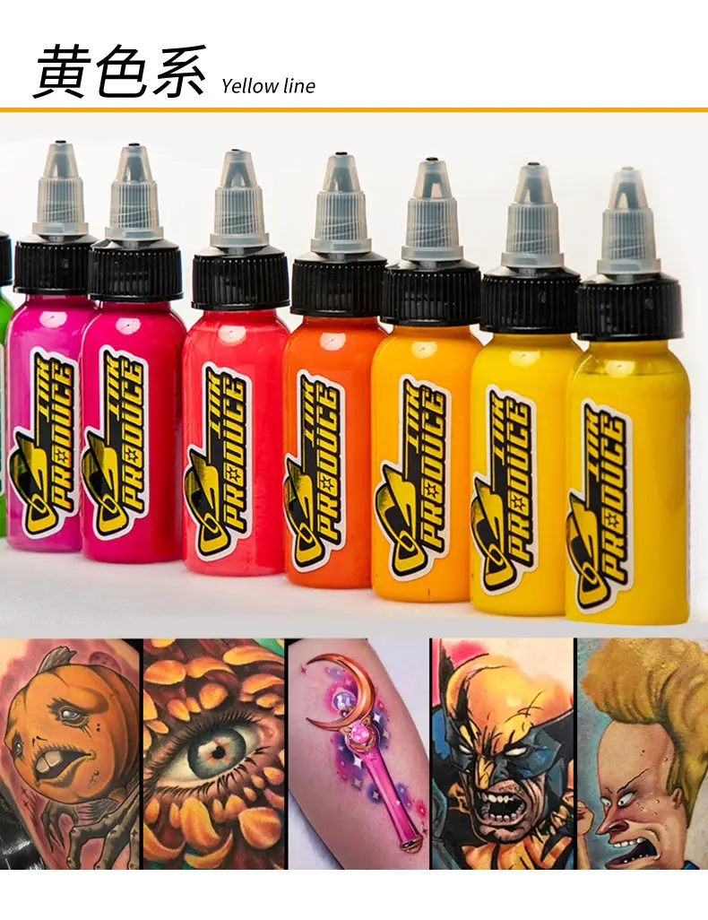 OG Color Tattoo Pigment 1oz 30ml Light Yellow — feature 7