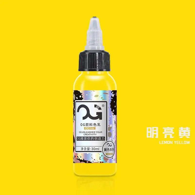 OG Color Tattoo Pigment 1oz 30ml Light Yellow