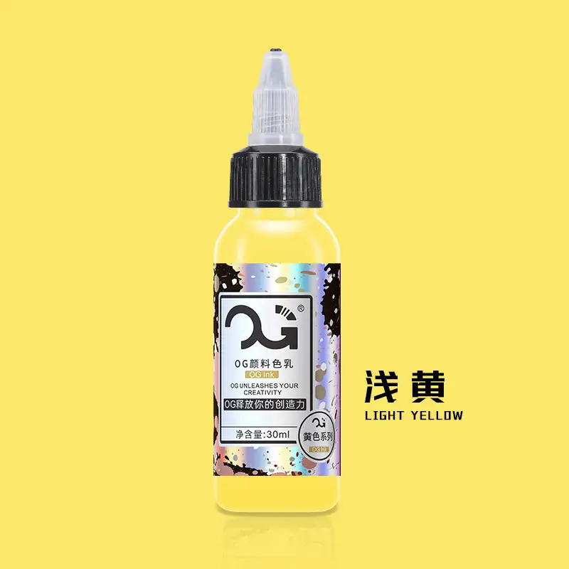 OG Color Tattoo Pigment 1oz 30ml Light Yellow