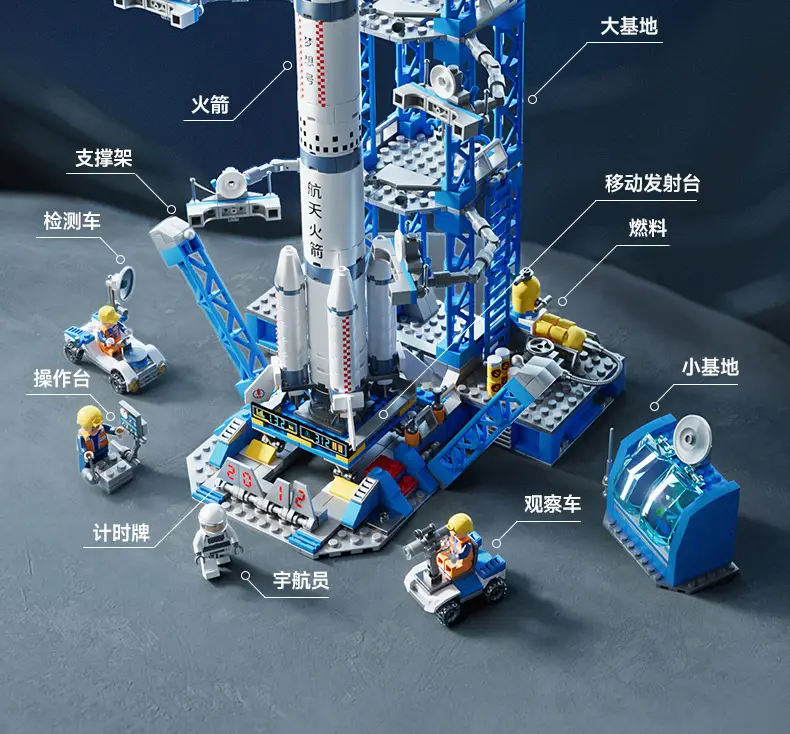 Lego China Space Shuttle Rocket Building Blocks for Boys — feature 20