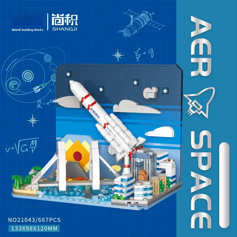 Lego China Space Shuttle Rocket Building Blocks for Boys - Image 24