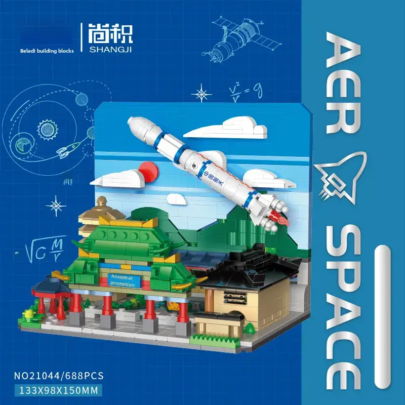 Lego China Space Shuttle Rocket Building Blocks for Boys - Image 25
