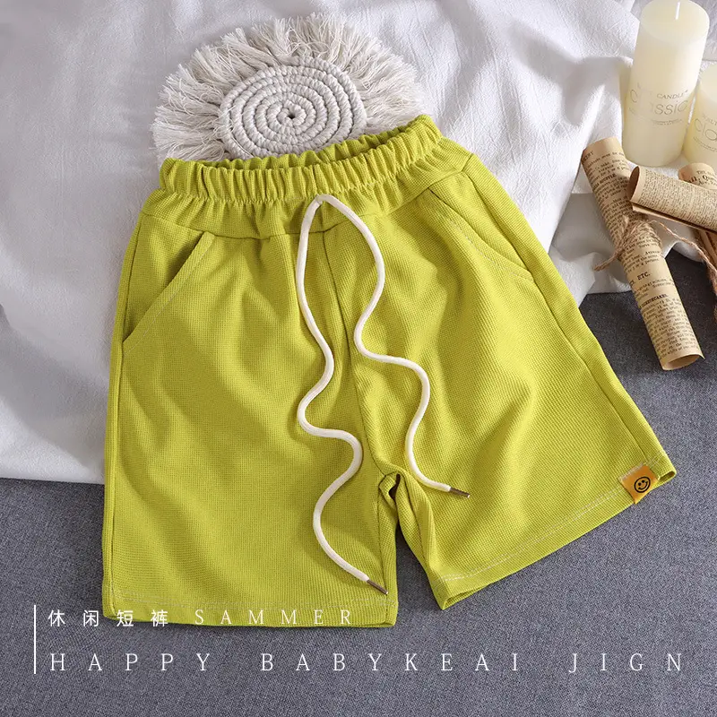 White Korean Style Boys Shorts Summer Casual Pants - Image 48