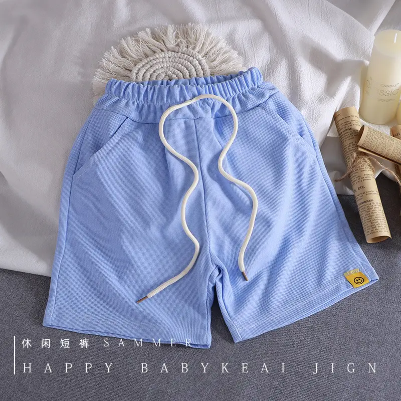 White Korean Style Boys Shorts Summer Casual Pants - Image 49