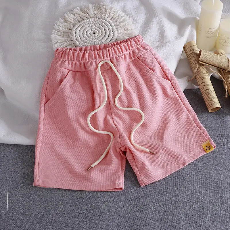 White Korean Style Boys Shorts Summer Casual Pants - Image 2