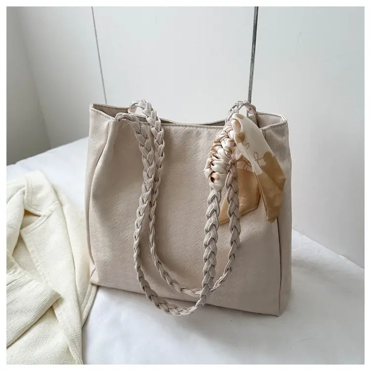 Black Silk Scarf Tote Bag 2023 Summer New Western Style — feature 24
