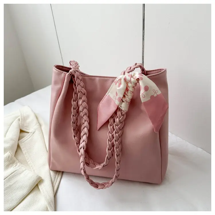 Black Silk Scarf Tote Bag 2023 Summer New Western Style — feature 26