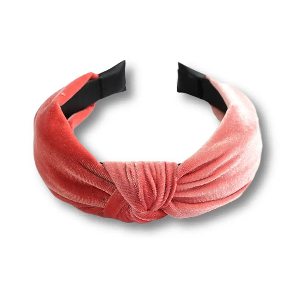 Blue Velvet Flannel Hair Hoop Wide Brim Sponge Hair Stamp for Women - Image 9