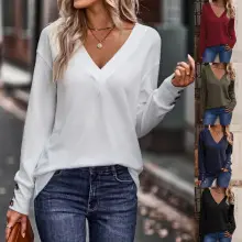2025 Women's Long Sleeve Button-Up Shirt with Elegant Print — feature 9