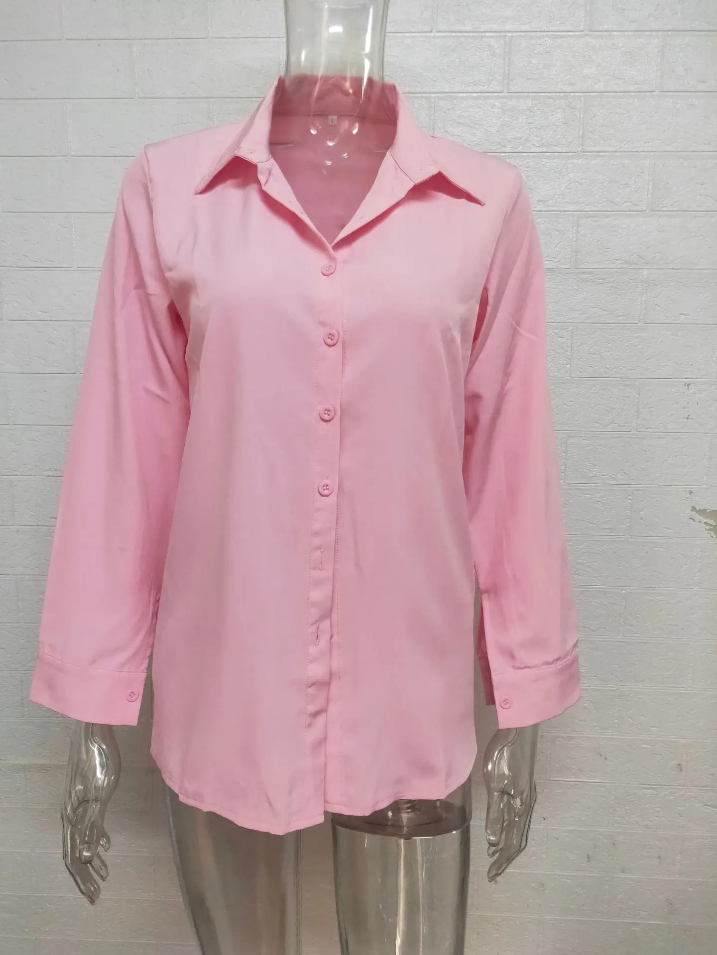 2025 Women's Long Sleeve Button-Up Shirt with Elegant Print - Image 4