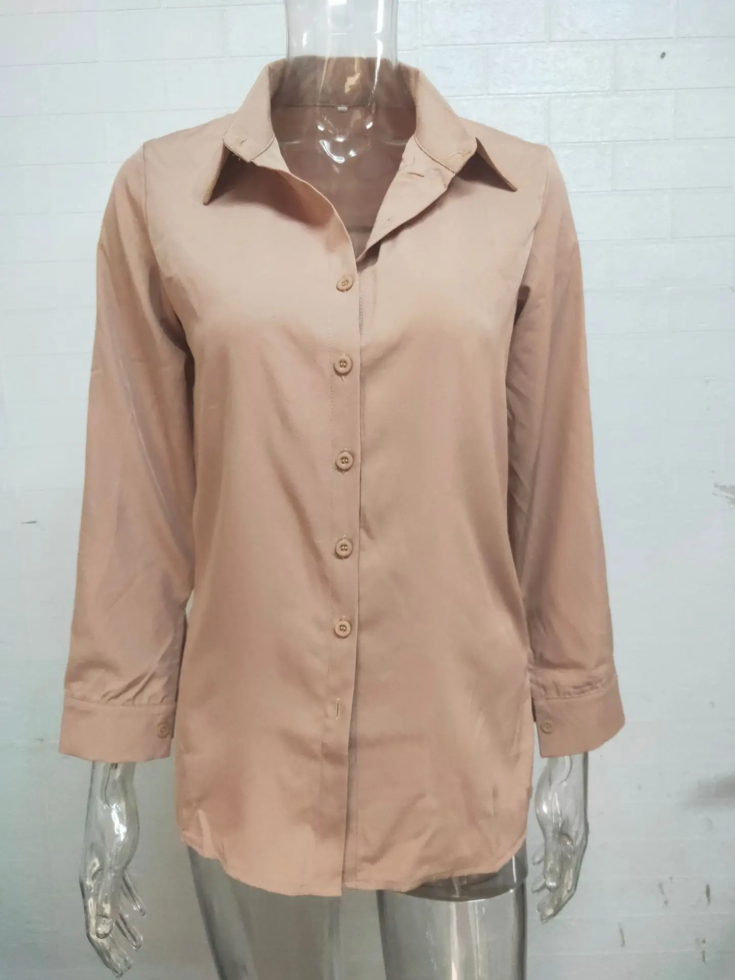 2025 Women's Long Sleeve Button-Up Shirt with Elegant Print - Image 5