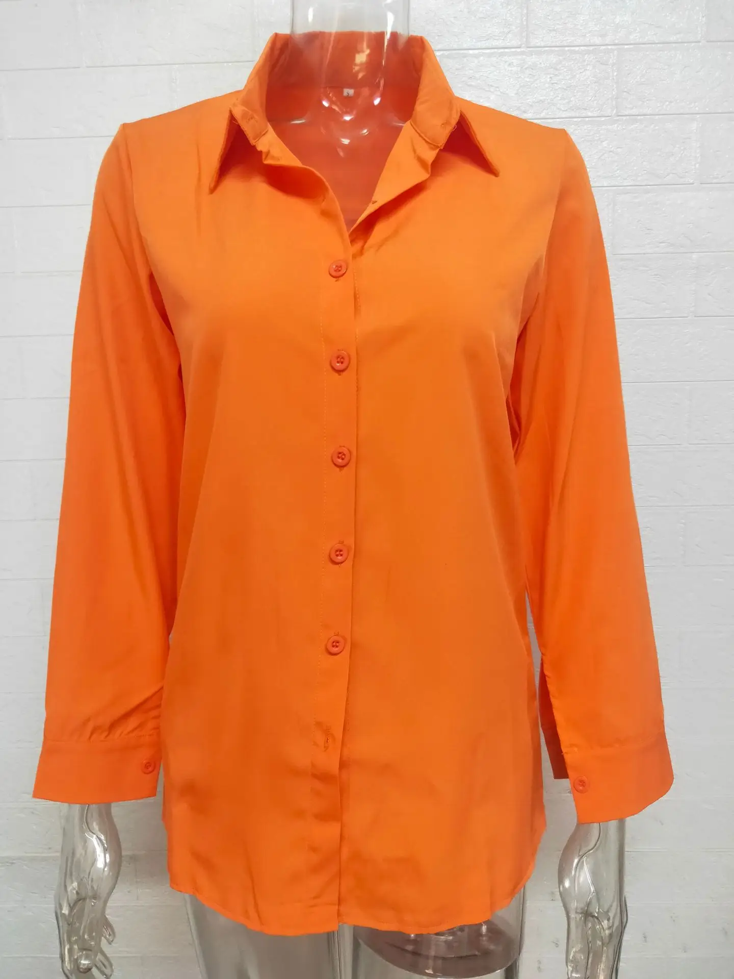 2025 Women's Long Sleeve Button-Up Shirt with Elegant Print - Image 6