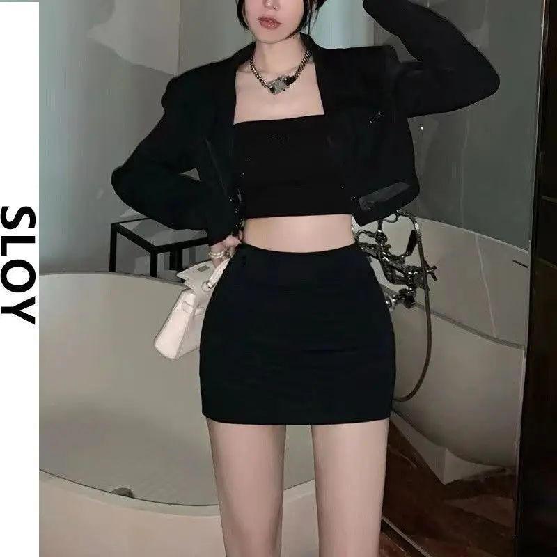 Black High Waist Hip Skirt for Women 2025 - Image 5