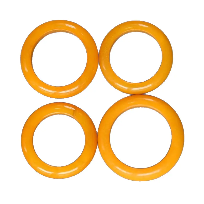 Natural Old Wax Running Ring Full of Honey Chicken Oil Red Orange Leather Color - Image 6