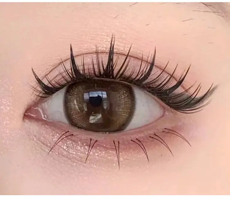 Cute Ciliary Shangpin Double Pointed Wheat Ears False Eyelashes Lazy Man Trilogy Single Cluster Cartoon Segmented Natural Fine Stem Eyelashes — feature 7